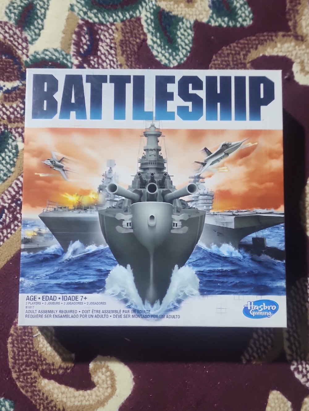 Hasbro Battleship Board Game - Blue & Orange Cover Art